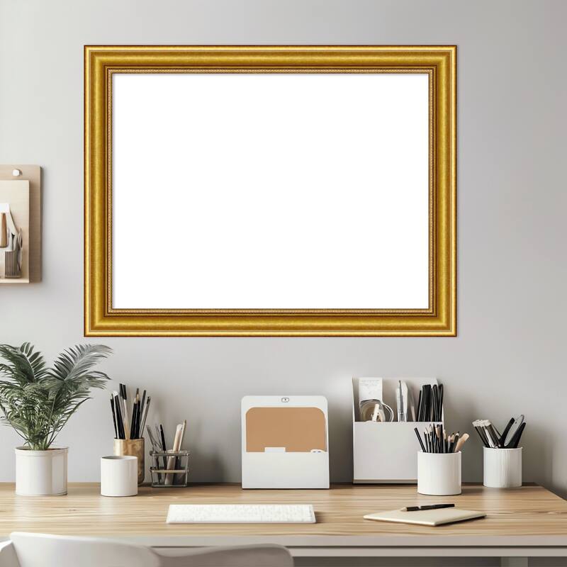 Amanti Art Townhouse Gold Framed Dry Erase Magnetic Board