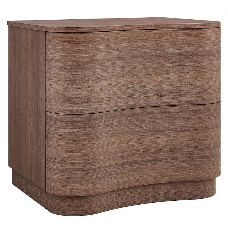 Mirae 2-Drawer Curved Nightstand