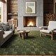 preview thumbnail 1 of 16, Nuloom Alaiya Checkered Machine Washable Area Rug 10' x 13' - Green