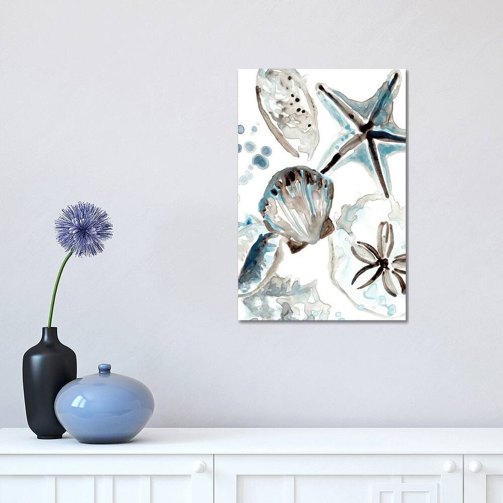 iCanvas "Cerulean Seashells I" by June Erica Vess Canvas Print