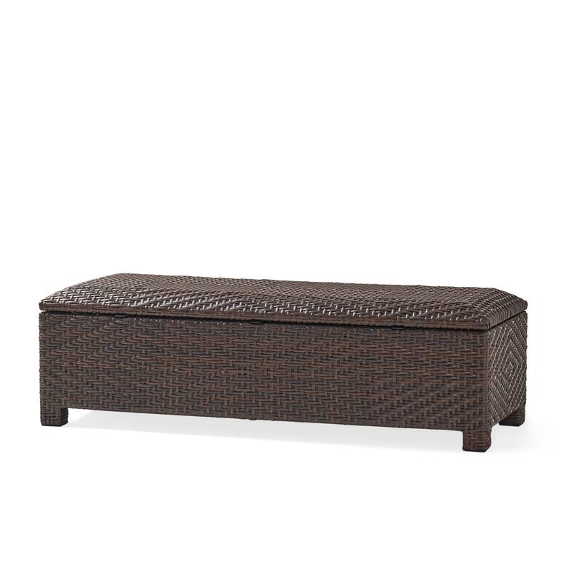 Rattan Outdoor Bench Storage Bench Patio Bench Garden Bench