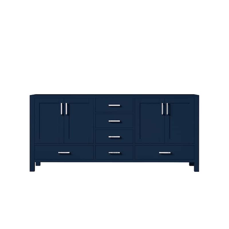 Jacques 72 in. W x 22 in. D Navy Blue Double Bath Vanity