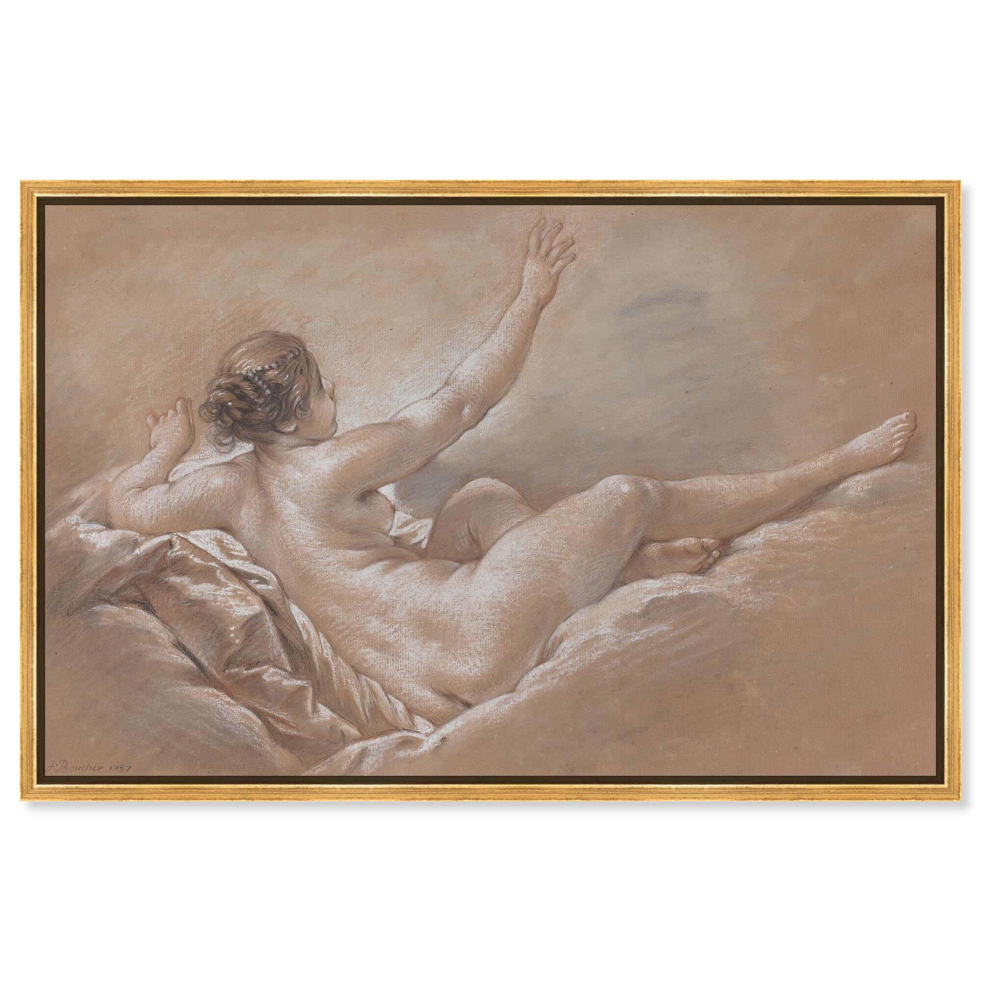 The Golden Shower 1757 Canvas Vintage Art by Art Remedy