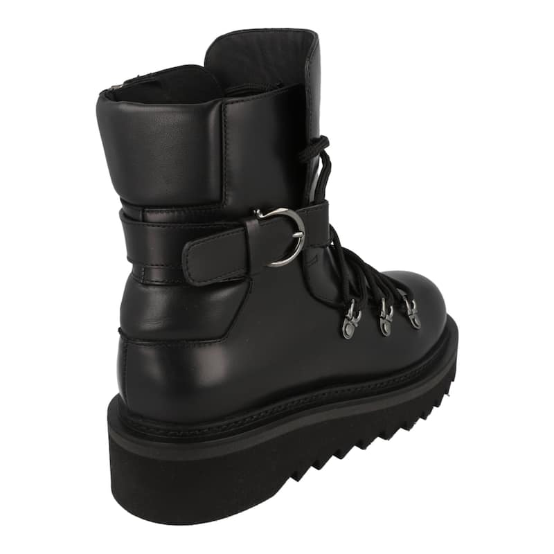 Ferragamo Elimo Lace-Up Leather Boots
