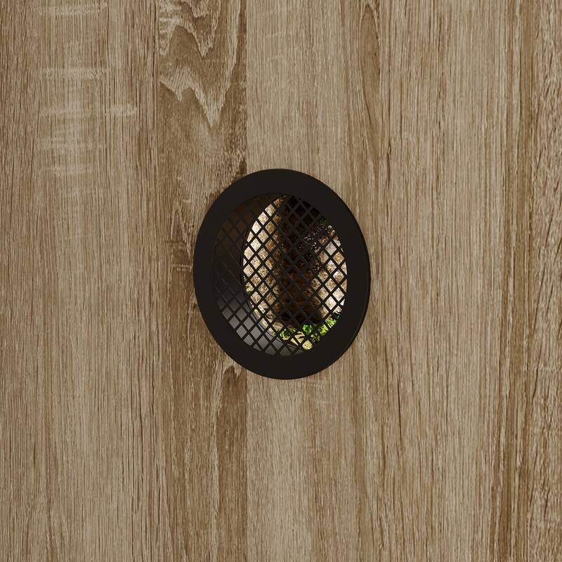 Reptile Cabinet Reptile Enclosure Cabinet with Tempered Glass Sliding Doors