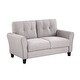 preview thumbnail 7 of 16, Modern Design Loveseat and 3-Seat Sofa, Living Room Sofa Set Linen Upholstered Couch Furniture for Home, Easy Assembly