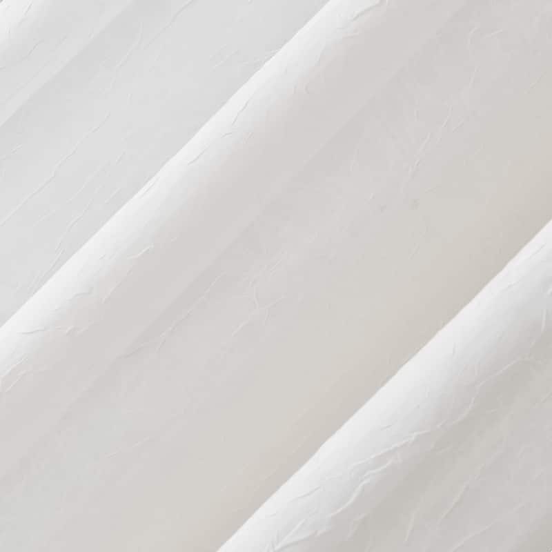 No. 918 Erica Crushed Voile Sheer Rod Pocket 1-Piece Curtain Panel, Single Panel