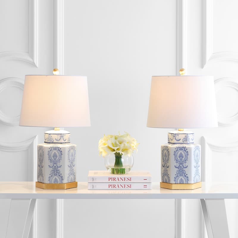 SAFAVIEH Lighting 23-inch Bodin LED Table Lamp (Set of 2) - 14"x14"x23"