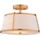 preview thumbnail 1 of 9, Vaxcel Lighting C0328 Marion 2 Light 13" Wide Semi-Flush Drum Ceiling Mystic Gold
