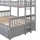 preview thumbnail 17 of 17, Twin-over-Full Bunk Bed with Twin Size Trundle Bed, Kids Separable Bunk Bed with Drawers and Headboard Included