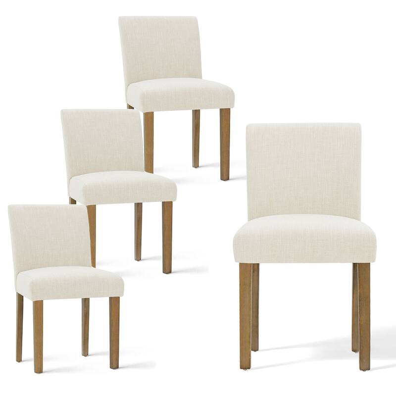 5-Piece Round Dining Set with Pedestal Table and Upholstered Chairs