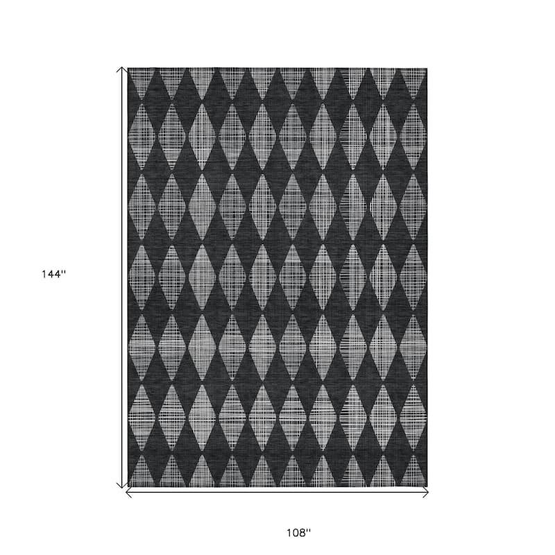 HomeRoots Geometric Transitional Rectangle Outdoor Rug