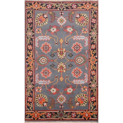 Oushak Indian Foyer Rug Handmade Wool Carpet - 3'0"x 5'0"