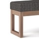 preview thumbnail 17 of 46, WYNDENHALL Madison 44 inch Wide Contemporary Rectangle Ottoman Bench