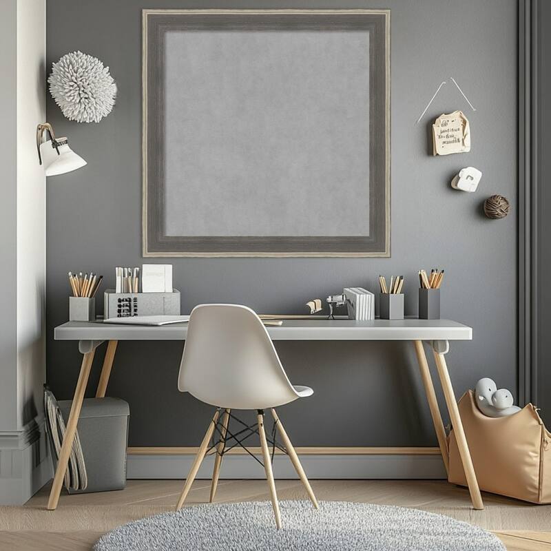 Amanti Art Cottage Grey Silver Framed