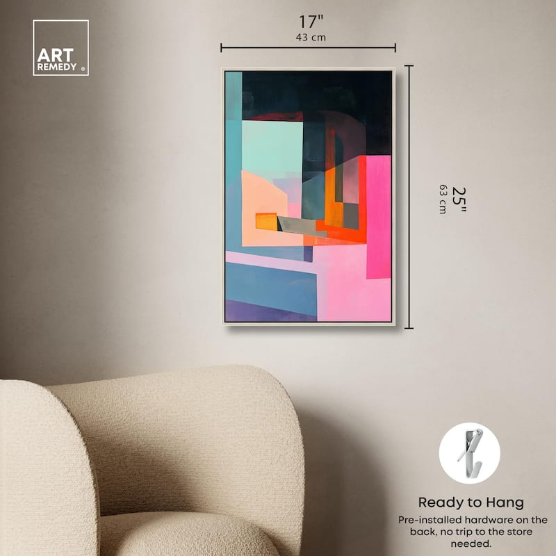 Color Blocks I Canvas by Art Remedy