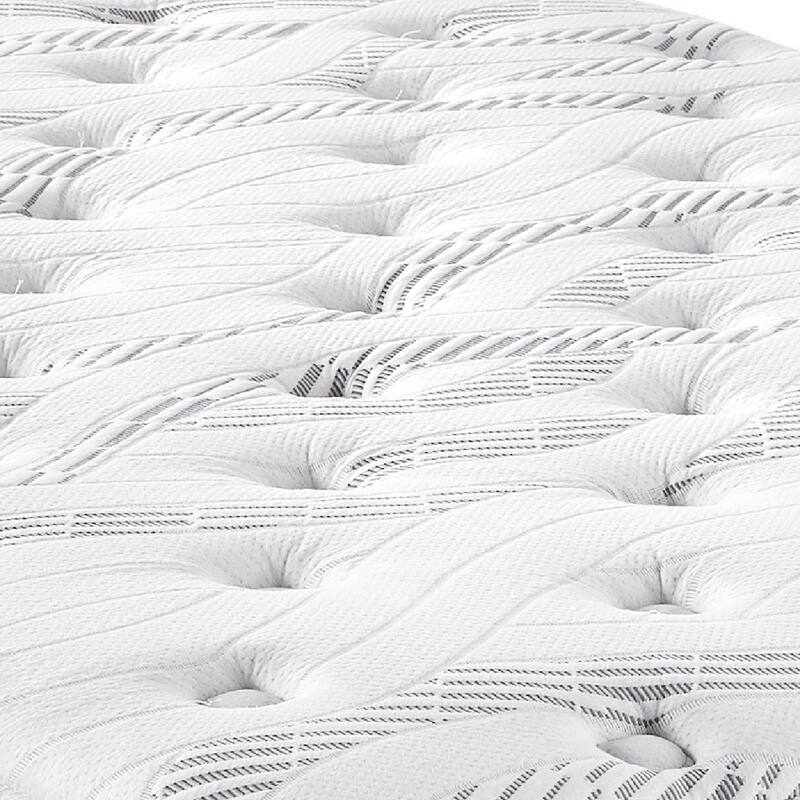 10-inch quilted hybrid mattress with HD gel memory foam