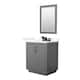 Option Dark Gray, Black Trim, Giotto Quartz Top