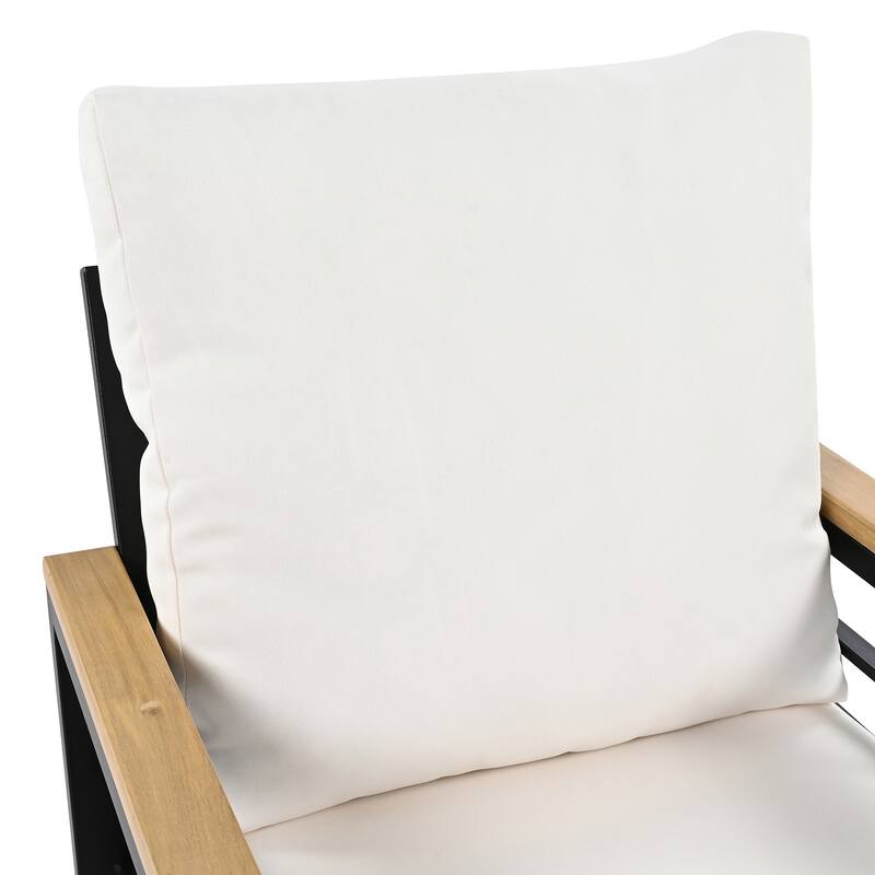 Patio Furniture Set, 5 Pieces Outdoor Furniture Set with 3-Seat Sofa, Patio Conversation Sets with Cushions