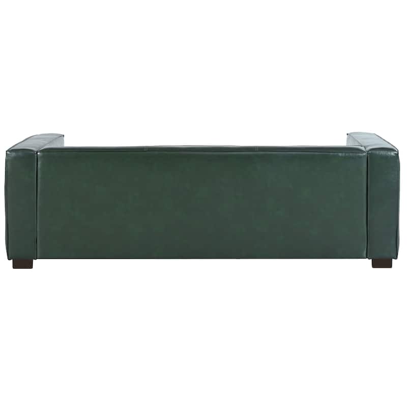 84.25" PU 3-Seater Sofa with Birch Legs in Contemporary Style