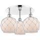 Option Polished Chrome / White Glass with White Rope