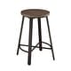 Klitten Wood and Metal Round 5-Piece Counter Height Dining Set - On ...