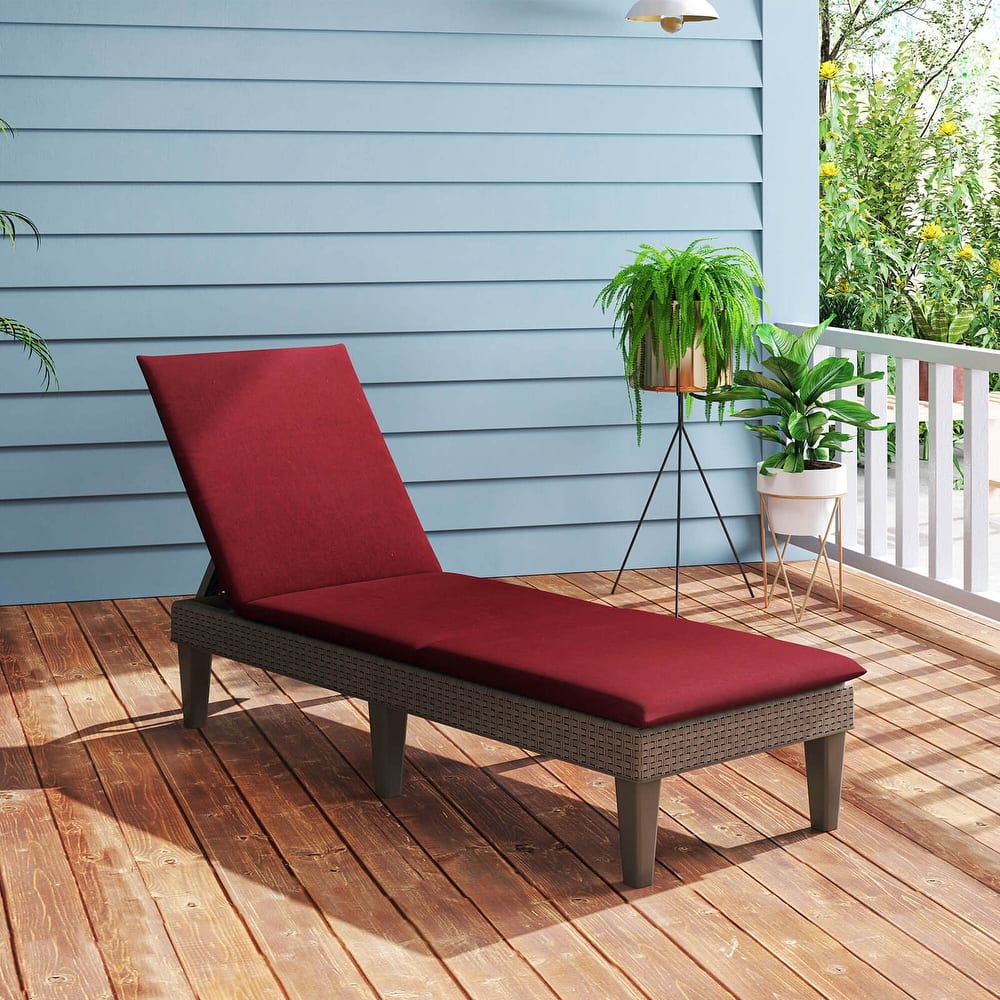 Costway Patio Lounge Chair Recliner Chair with 3-Position Adjustable - See Details