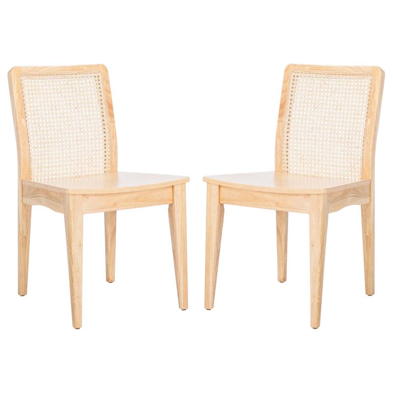 SAFAVIEH Lurline Coastal Rattan Dining Chair (Set of 2) - 18.9
