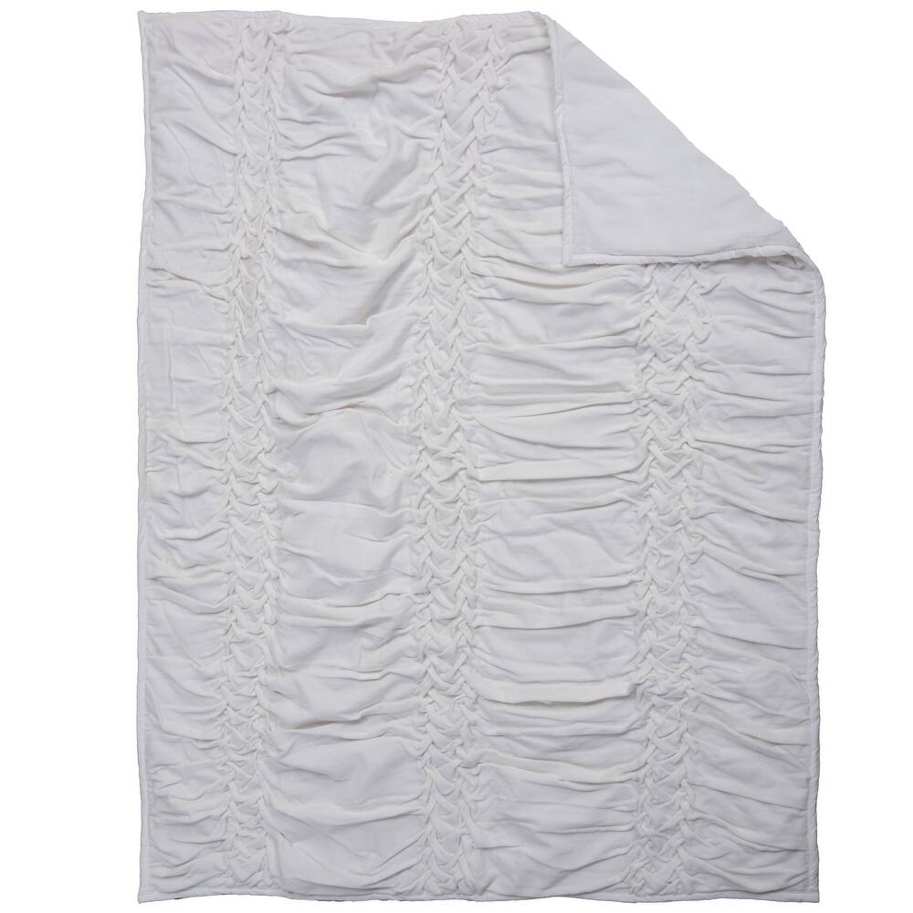 Rizzy Home Elle Smocked Accent Crib Quilt - 38" X 50"
