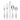 Oneida Comet 65 Piece Everyday Flatware Set, Service For 12