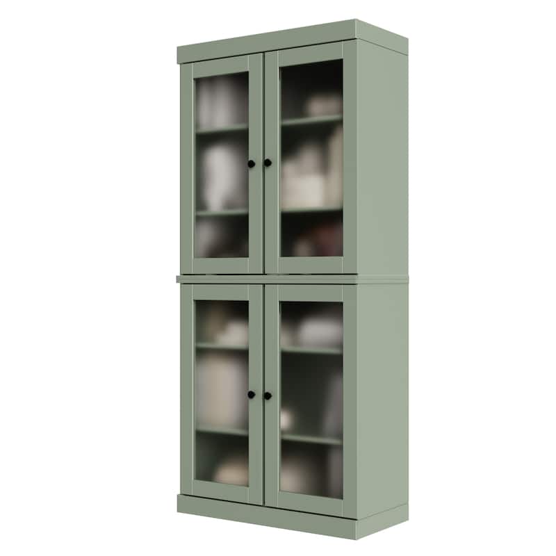 100% Solid Wood 6-Shelf Bookcase with Optional Doors by Palace Imports