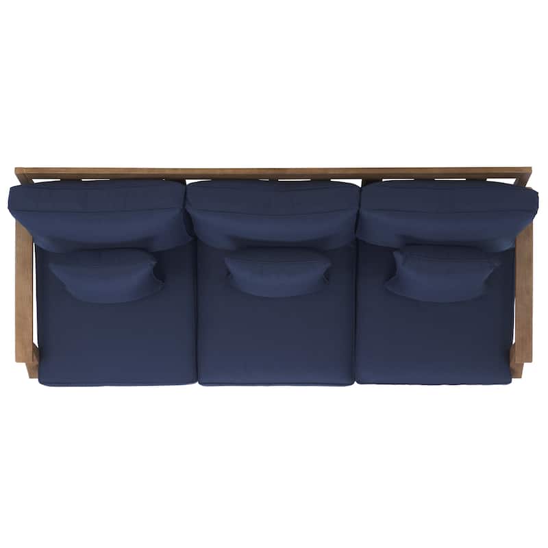 SAFAVIEH Couture Martinique Wood Patio Sofa