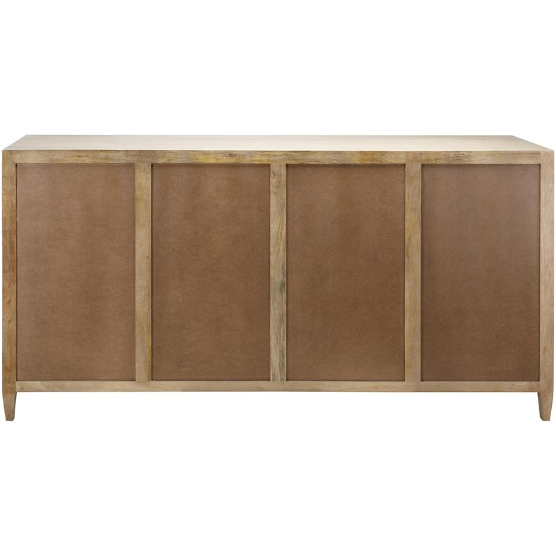 Mile Wood and Rattan Sideboard
