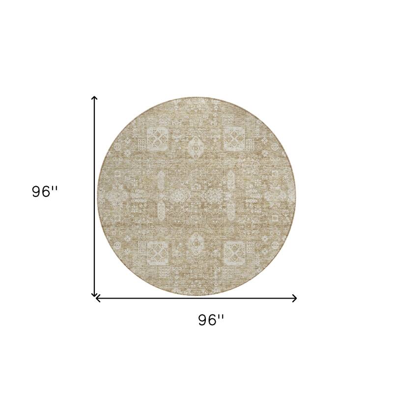 HomeRoots Oriental Transitional Rectangle Outdoor Rug