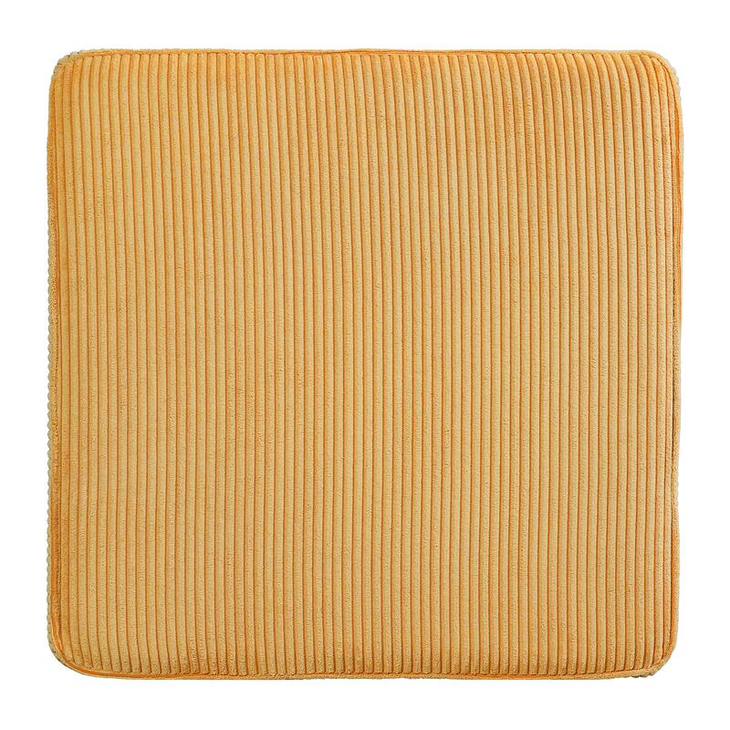 Christopher Knight Home - Modern Upholstered Corduroy Square Ottoman for Living Room with Plush Foam Cushion