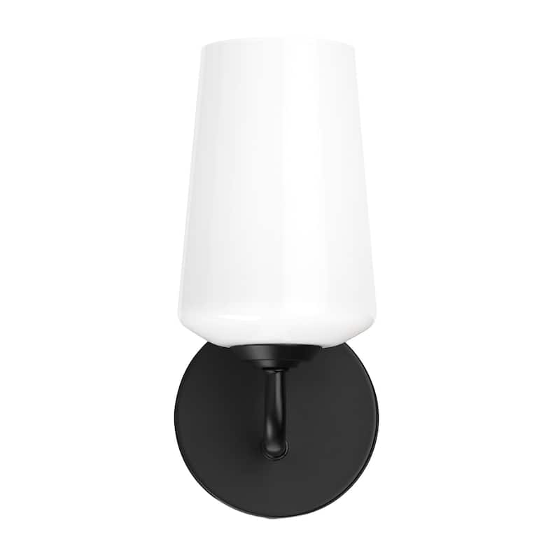 Progress Lighting P710149 Celino 11" Tall Wall Sconce with White Glass