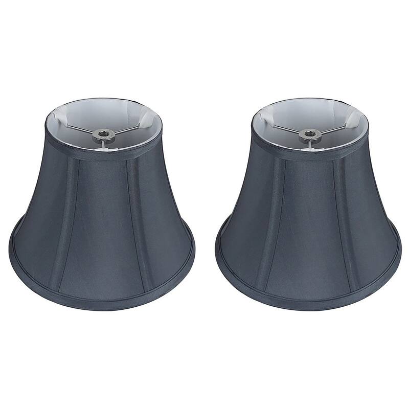 Faux Silk Bell Lamp Shade, 5 inch Top, 9 inch Bottom, 7 inch Slant