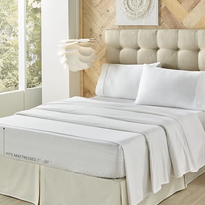 Royal Court Royal Fit Plush Microfiber 4 Piece Bed Sheet Set