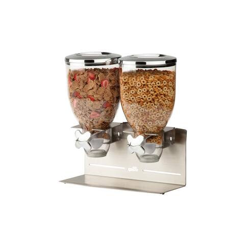 Silver Double Commercial Dry Food Dispenser