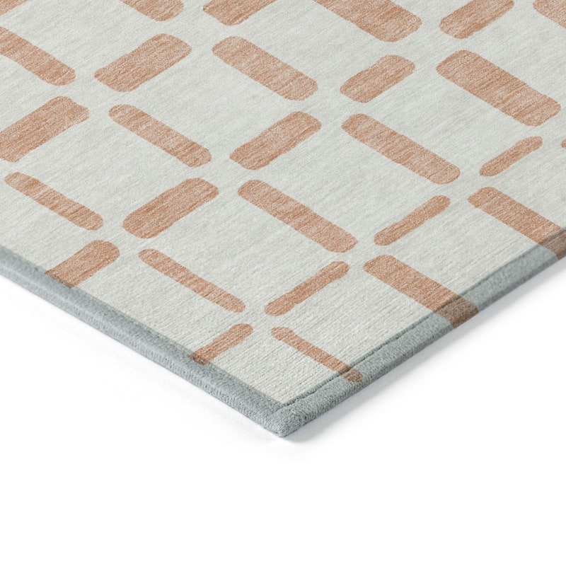 HomeRoots Geometric Transitional Rectangle Outdoor Rug