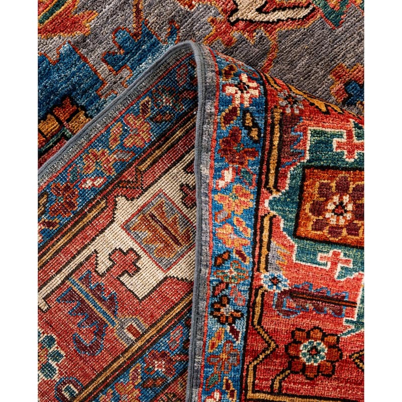 Serapi One-of-a-Kind Hand-Knotted Area Rug - Gray - 8' 2" x 9' 9"