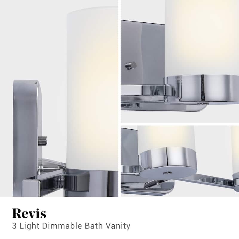 Brio Lighting Revis 3 - Light Dimmable Bathroom Vanity Light