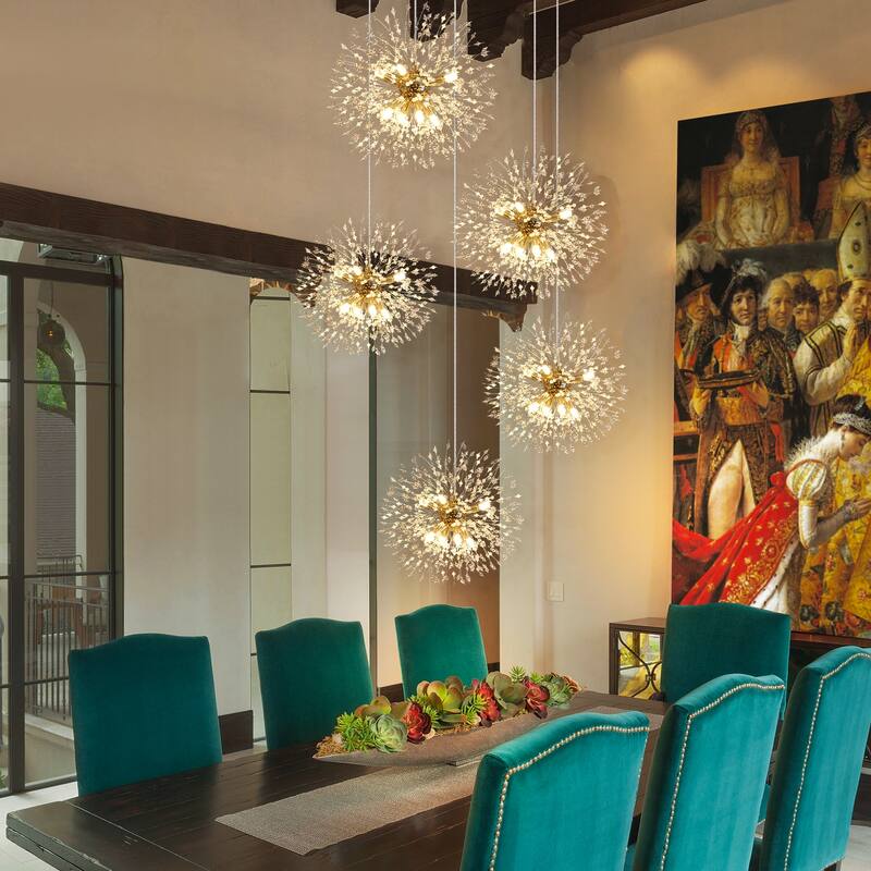 24/40-Lights Modern Glam Globe Crystal Chandelier