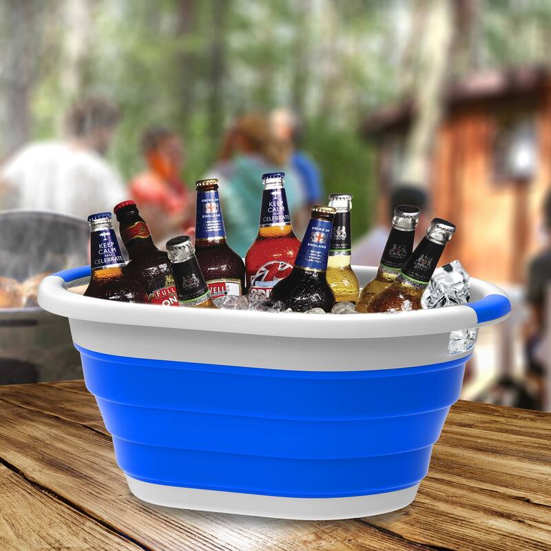 Collapsible Basket SpaceSaving Multipurpose Popup Handbasket by