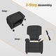 preview thumbnail 22 of 49, MCombo Big Kids Recliner Chair for Toddler Boys and Girls Faux Leather - 28.3"(L)x26.4"(W)x34.2"(H)