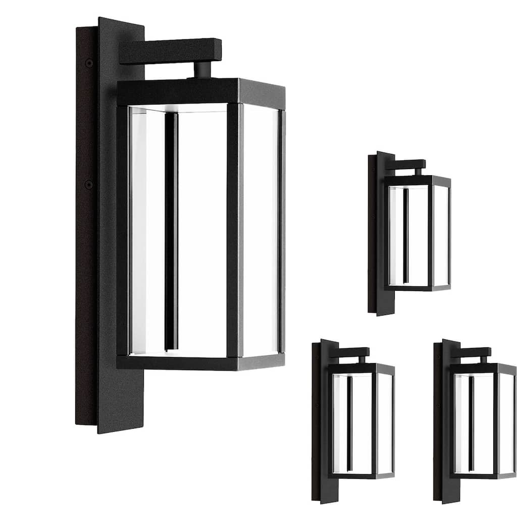 Outdoor Wall Sconce Lantern 4-Pack IP54 Wall Light LED for Porch 22527