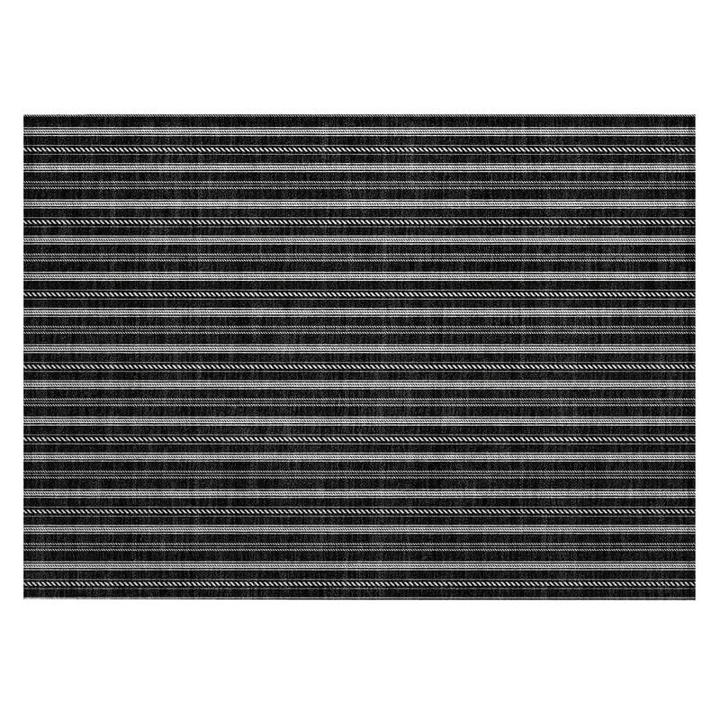 Machine Washable Indoor/ Outdoor Chantille Stripe Twist Rug
