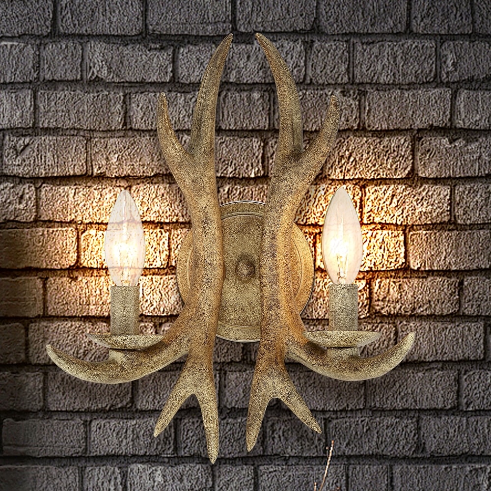 Deer store vanity light