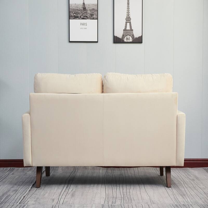 Luxury Sofa, Plush Microfiber, High-Density Foam Comfort