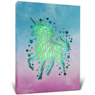 CoTa Global Unicorn Light Up LED Wall Art - Fun Changing Color LED - 15.75Lx11.9Wx1H inches